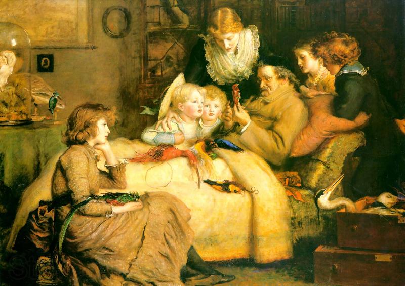 Sir John Everett Millais John Everett Millais Norge oil painting art
